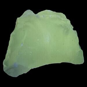 Blue Opalescent Art Glass Cullet‎ Glowing Manganese Slag Glass #5GL65